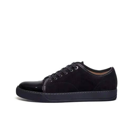 Lanvin Lace-up Suede Sneakers