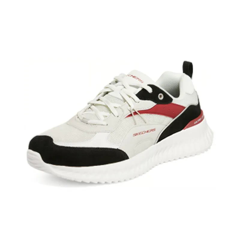 Skechers Sport Cushioning Anti-Slip And Wear-Resistant Low-Top Athletic Shoes Men's White Blue Red Multicolor-2