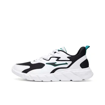Erke Cushioning Anti-Slip And Wear-Resistant Low-Top Casual Running Shoes Men's True White
