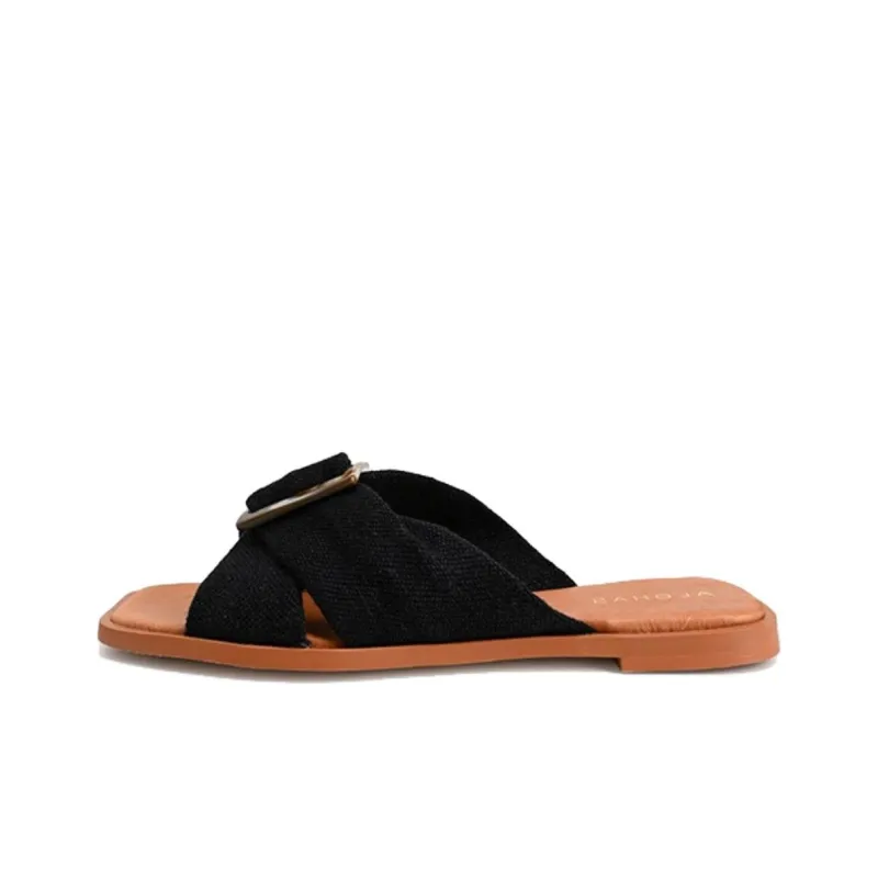 ALOHAS Slide Slippers Women's Black-0