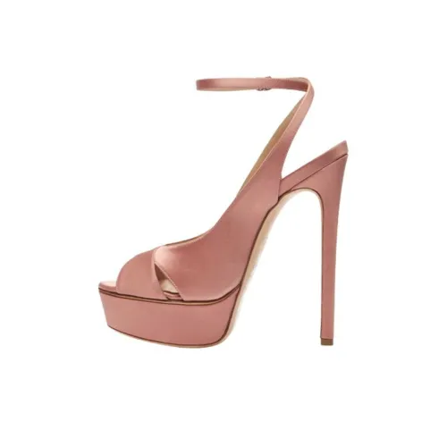 Casadei Flora Jolly 155mm Satin Sandals