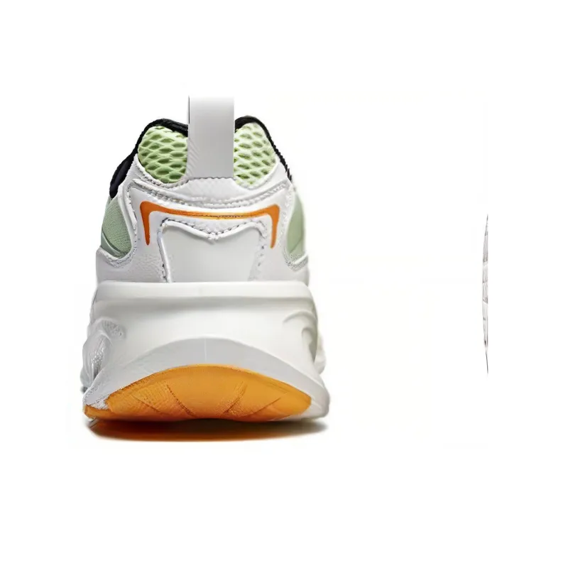 XTEP Dust Anti Slip And Wear Resistant Breathable Low Top Running Shoes Men's White Yellow Green-3