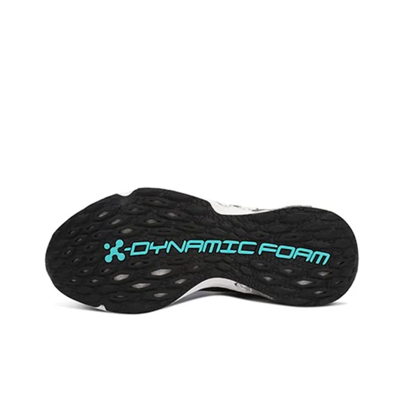 XTEP Cushioning Anti Slip And Wear Resistant Low Top Running Shoes Men's White Black-3