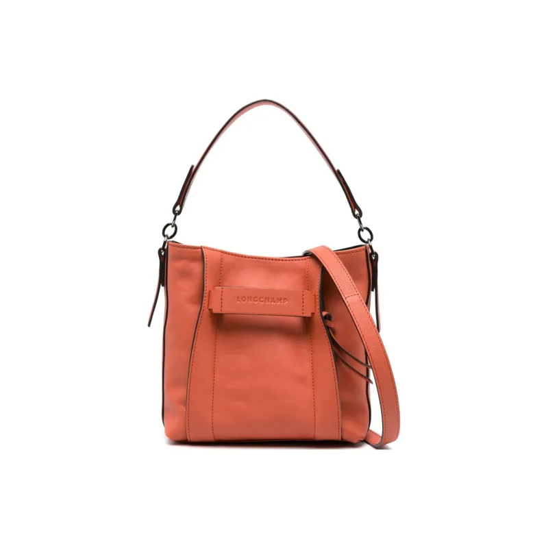 LONGCHAMP Small 3D Leather Bucket Bag-0