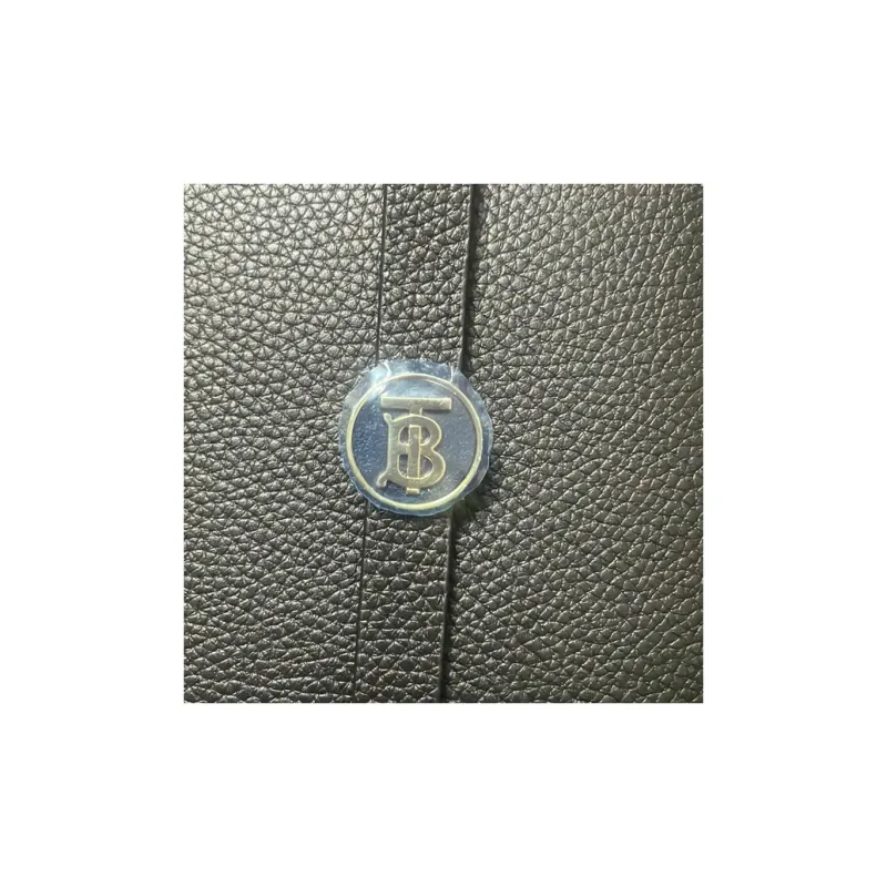Burberry Grained Leather Cell Phone Pouch Shoulder Bag Crossbody Bag Unisex Gray-2