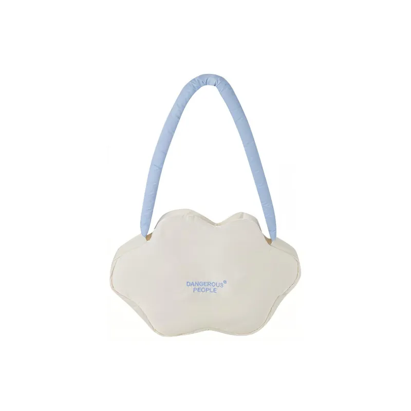 DANGEROUSPEOPLE Polyester Cloud Bag, Shoulder Bag, Crossbody Bag Regular Unisex White-1