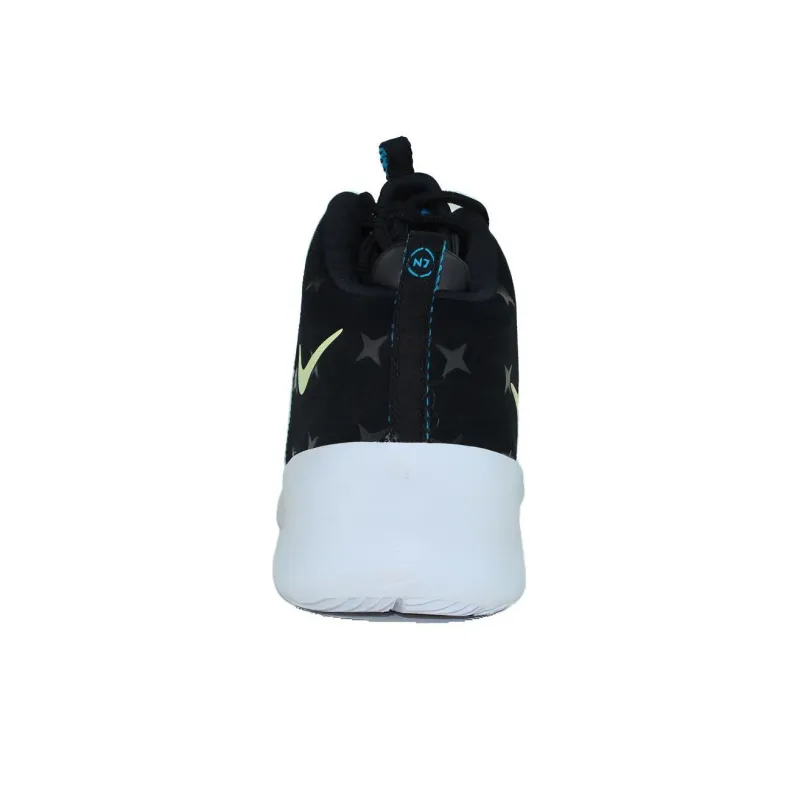 Nike Hyperfr3sh Print N7 Cushioning Anti-Slip And Wear-Resistant Mid-Top Casual Shoes Men's Black Blue Yellow-4