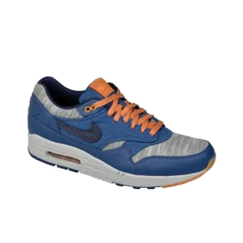 Nike Air Max 1 Twill Midnight Navy Grey-1