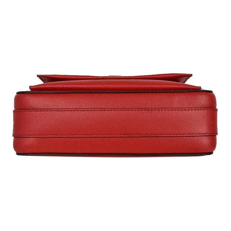 MICHAEL KORS Patent Leather Camera Bag, Crossbody Bag, Shoulder Bag Trumpets Women's Red-3
