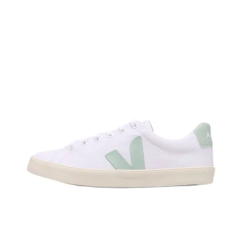 VEJA Esplar Skateboard Shoes Women's White Green-0
