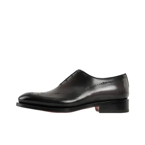 Santoni Lace-up Leather Brogues