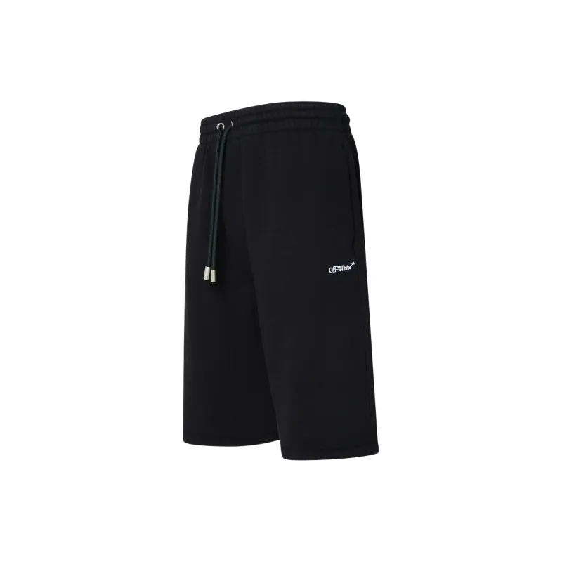 OFF WHITE Logo Embroidered Drawstring Shorts-2