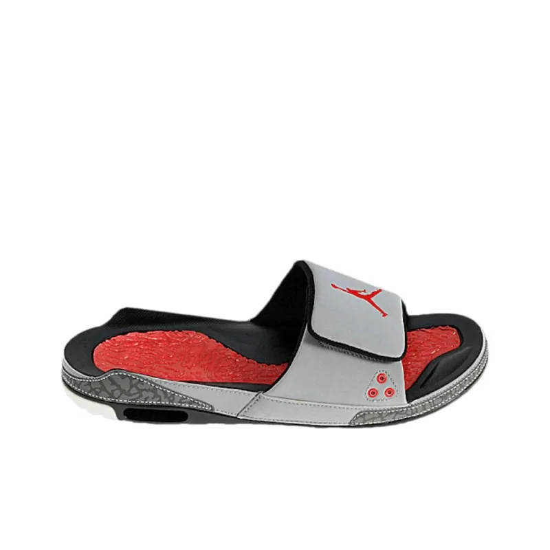 Jordan Air Jordan 3 Slip-Resistant Slippers Men's Gray Black-1