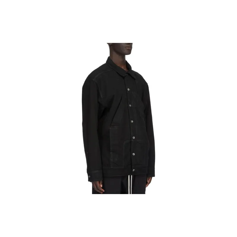 Rick Owens DRKSHDW Sphinx Jumbo Worker Button Up Jacket-2