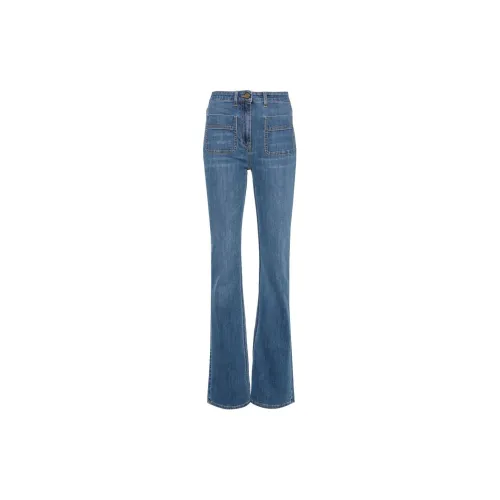 Elisabetta Franchi Logo Plaque Boot Cut Jeans