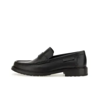 MOSCHINO Round Toe Slip On Loafers