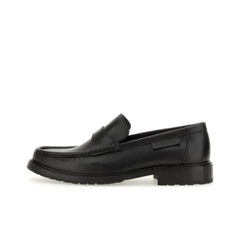 MOSCHINO Round Toe Slip On Loafers-0