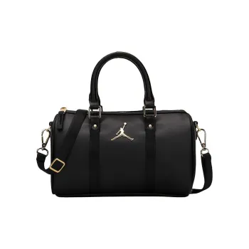 Jordan Small Duffle Bag Leather Crossbody Bag Black