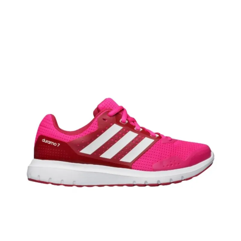 Adidas Duramo 7 Cushioning Wear Resistant Low Top Running Shoes Women's Rose Red-1