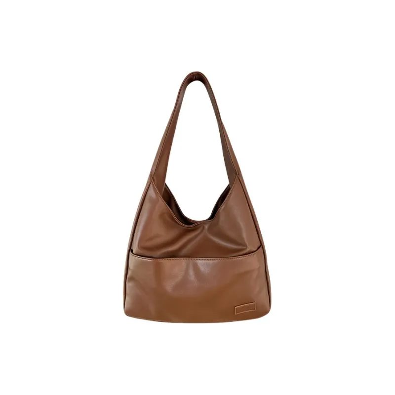 Jade En Plus Fashion PU Shoulder Bag Crossbody Bag Regular Women's Brown/Black/White-1