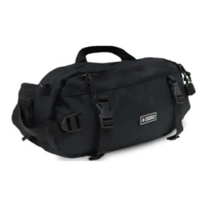 Converse Fabric Fanny Pack Crossbody Bags Regular Unisex Black-3