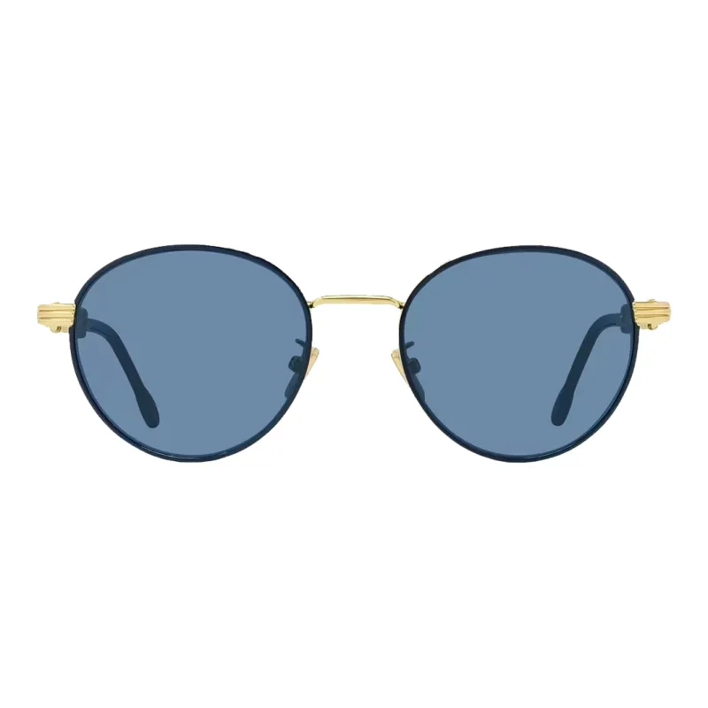 FRED Gold-Plated Round Sunglasses Unisex Gold-1