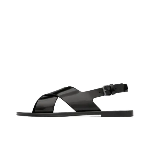 SAINT LAURENT Strap Sandals 0.5cm Men's Black