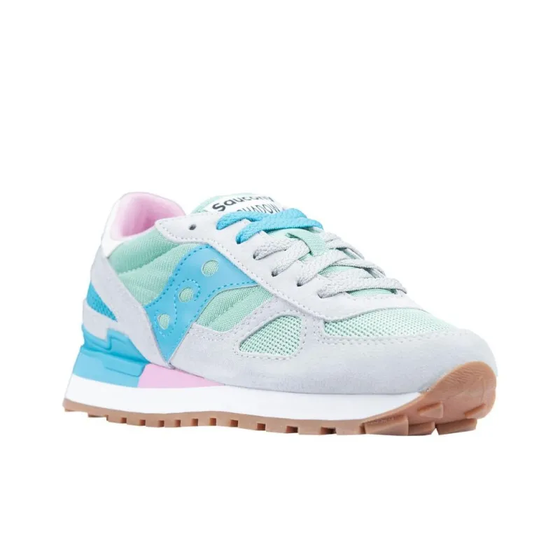 saucony Women's Shadow Original 'Grey Turquoise'-2