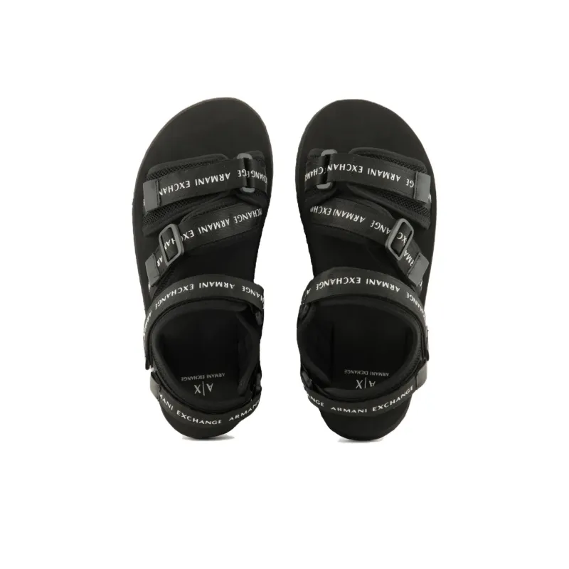 ARMANI EXCHANGE Logo-embossed Open-toe Sandals-3