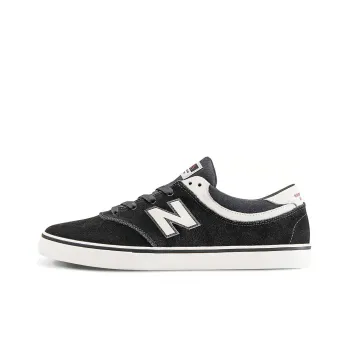 New Balance NB Quincy 254 Durable Lightweight And Breathable Low-Top Skateboard Shoes Men's Black White