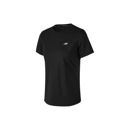 Skechers T-Shirts Women's Carbon Black