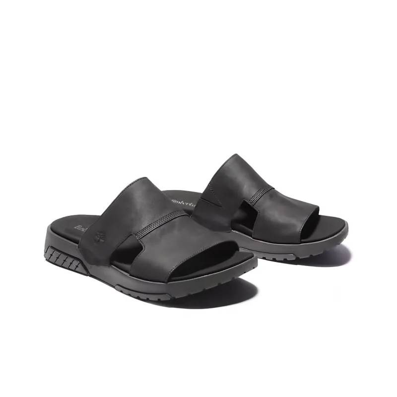 Timberland Rubber Sole Slide Slippers Men's Black-1