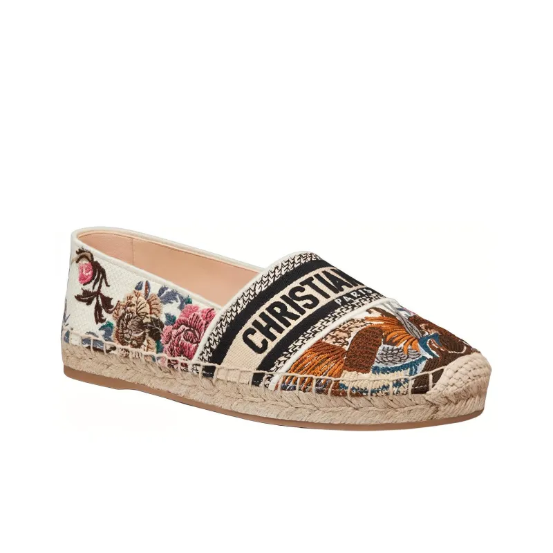 DIOR Granville Flat Shoes Women's Beige-2
