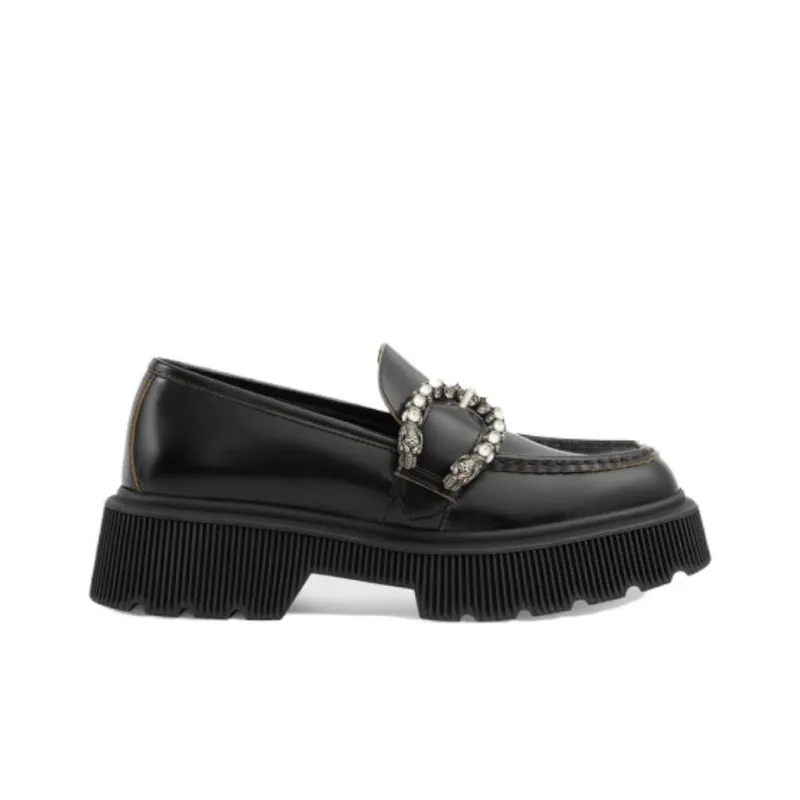 GUCCI Platform Shoes Women's Black-1