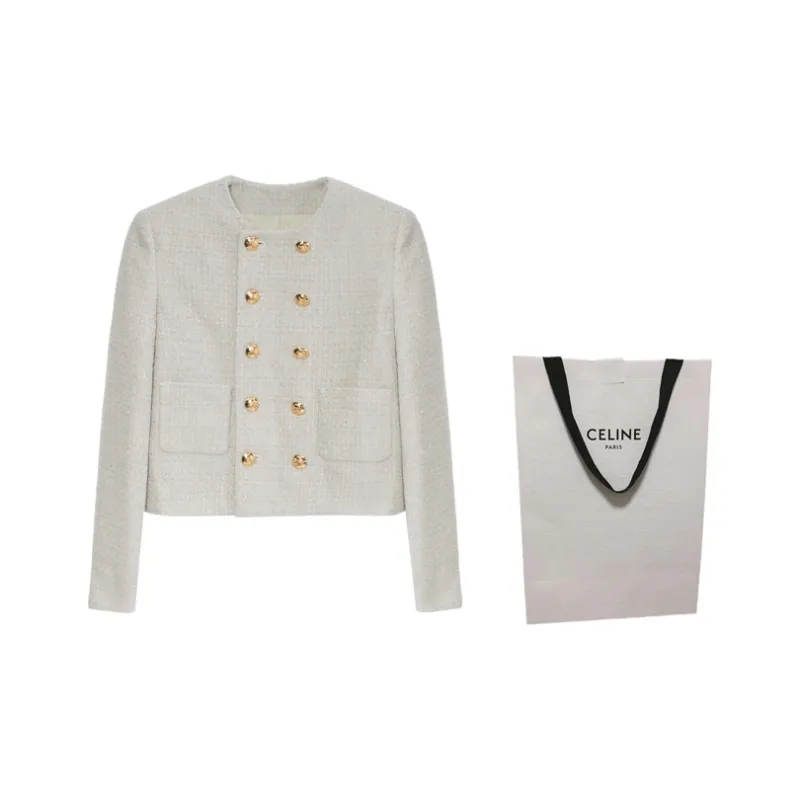 CELINE Jacket Women's Aqua Green-2