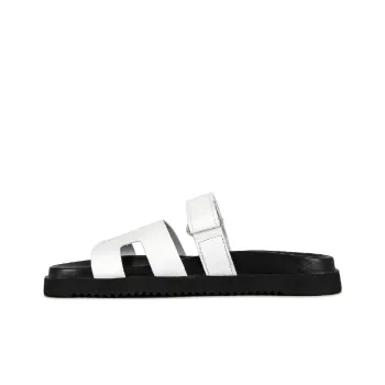 STEVE MADDEN Mayven Slide Slippers Women's Black White