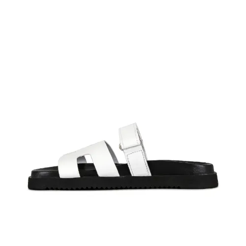 STEVE MADDEN Slide Slippers Women's Black/White