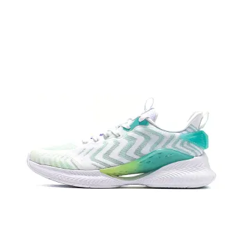 XTEP Qing Feng 4.0 Cushioning Anti Slip And Wear Resistant Low Top Running Shoes Men's White Green