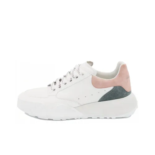 Alexander McQueen Court Trainer White Taffy Blue Shell Pink Women's