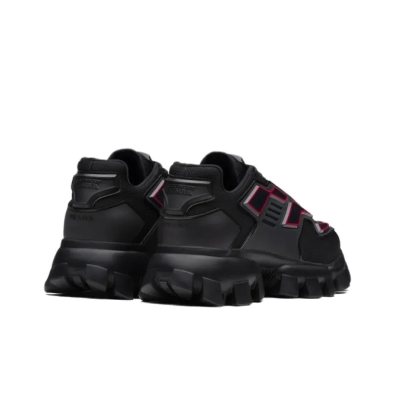 PRADA Cloudbust Thunder Knit 'Black Red'-3