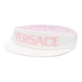 VERSACE Cotton Polyester Sun Protection Hats Kids' White