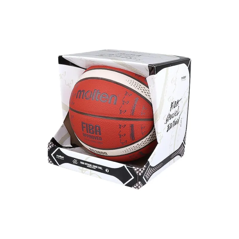 Molten PU Basketball Red Brown Size 5/6/7 Ball Training Unisex-6