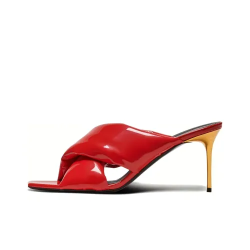 BALMAIN Uma 75mm Patent-leather Mules