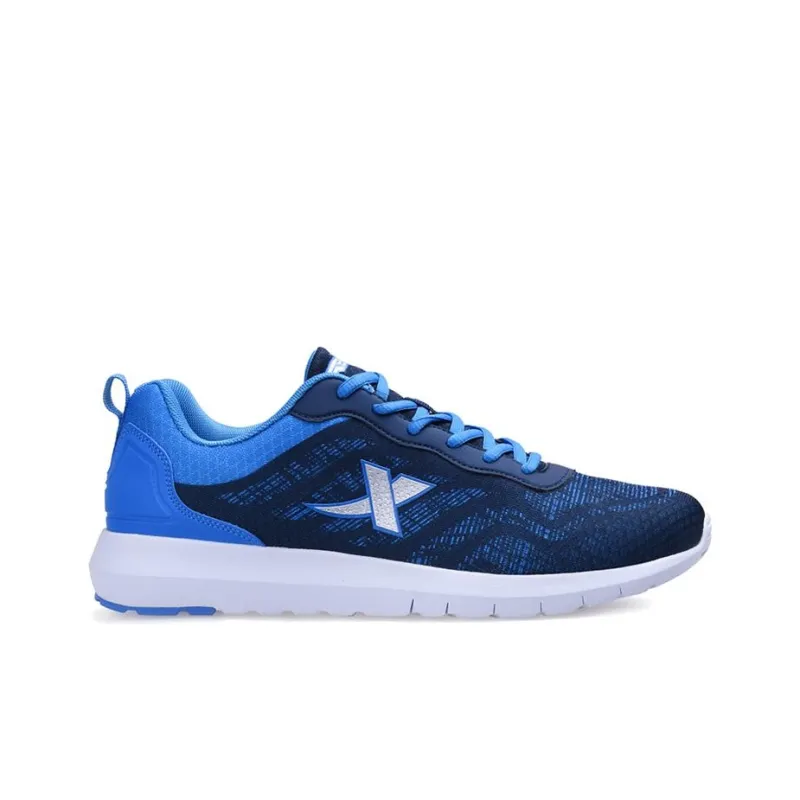 XTEP Shock Absorbers Slip Resistant, Abrasion Resistant, Lightweight Low Top Running Shoes Men's Blue-1