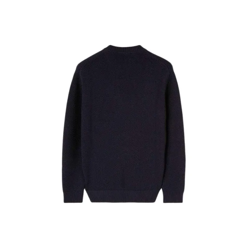 Loro Piana The Gift Of Kings® Argyle Crew Neck Knitwear Men's Marine Blue-1