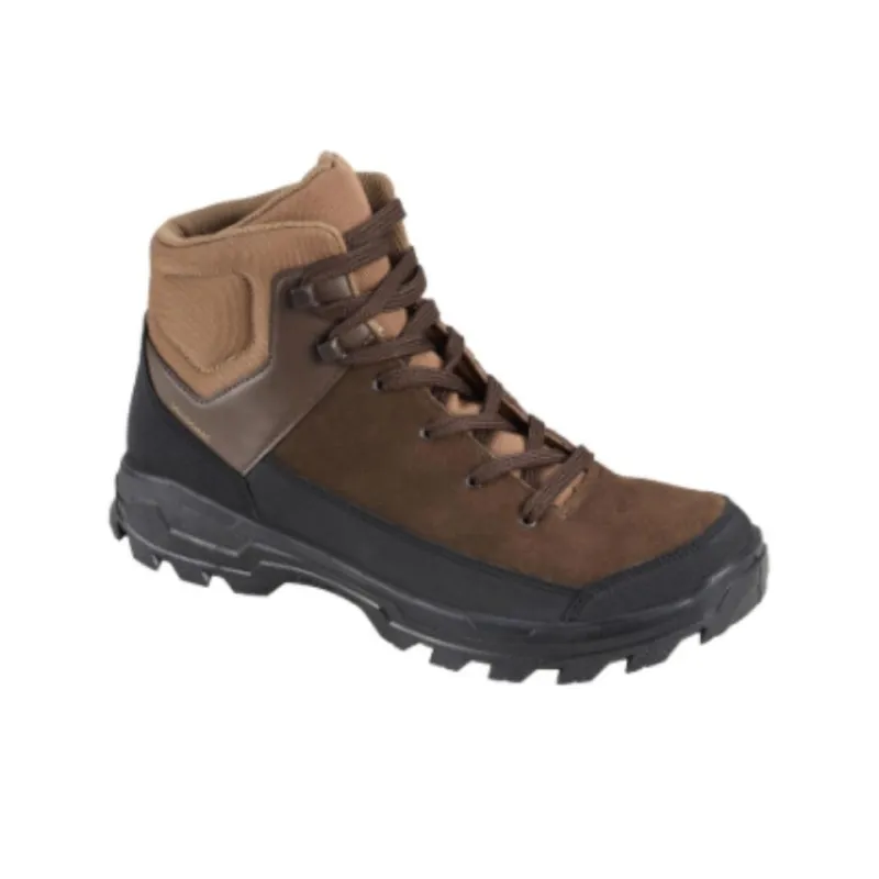 DECATHLON Wildlife 100 Slip-Resistant Mid-Top Hiking Shoes Men's Coffee-2