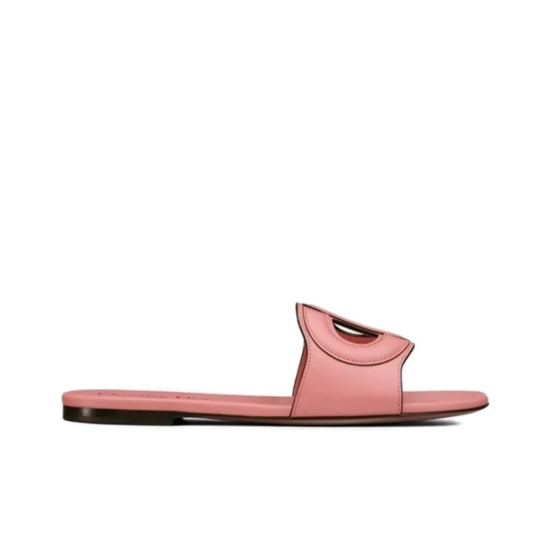 DIOR D Club Slide Slippers Women's Peachy Pink-1
