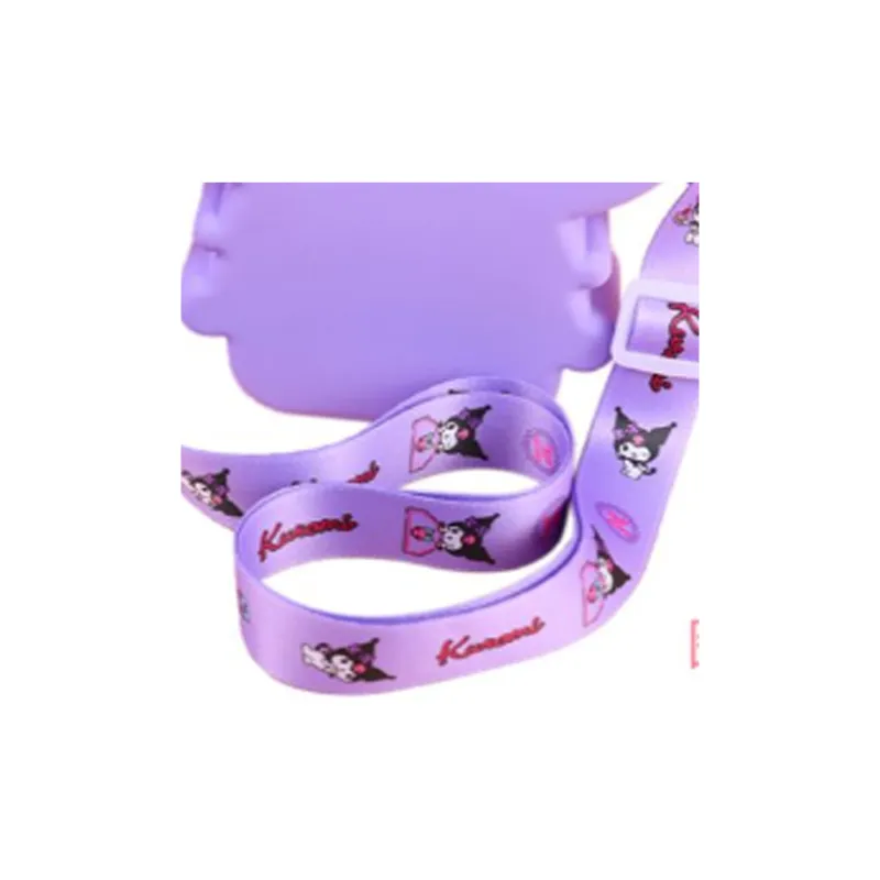 Sanrio Kuromi My Melody PVC Shoulder Bag, Crossbody Bag Medium Size Women's White/Black/Pink/Purple-1