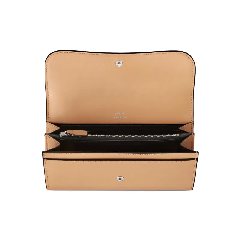 CARTIER Panthère De Cartier Calfskin Wallet Women's Camel-2