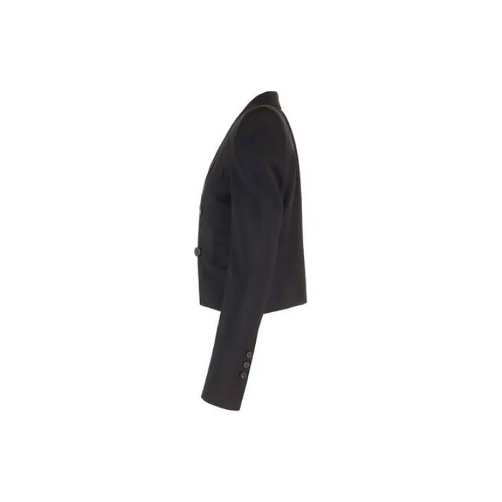 RICK OWENS Double Breasted Cropped Jacket-2